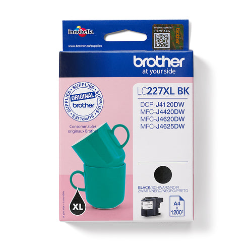 Cartouche Jet d'encre de marque BROTHER LC227XLBK ( 1 200 pages)