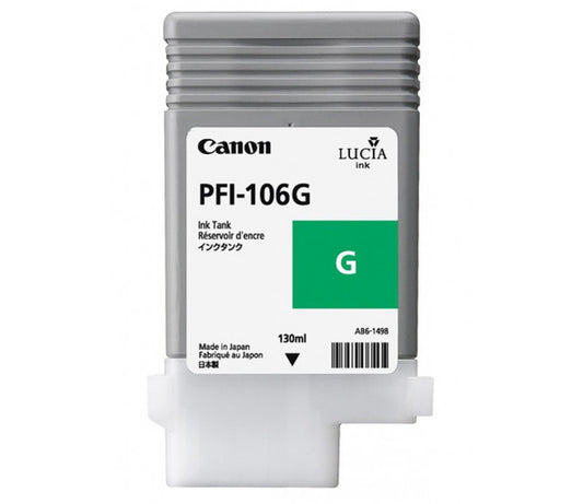 Cartouche Jet d'encre de Marque Canon (PFI 106G) (3007B005) VERT (130 ml)