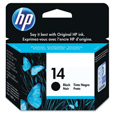Cartouche Jet d'encre de Marque HP N°14 Noir C5011D (800 pages 26ml)