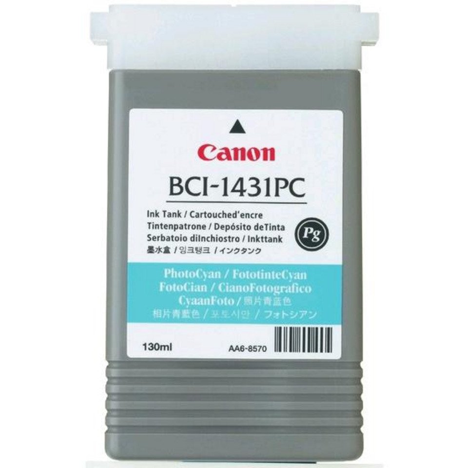 Cartouche Jet d'encre de Marque Canon BCI-1431PC (8973A001) Photo Cyan (130ml)