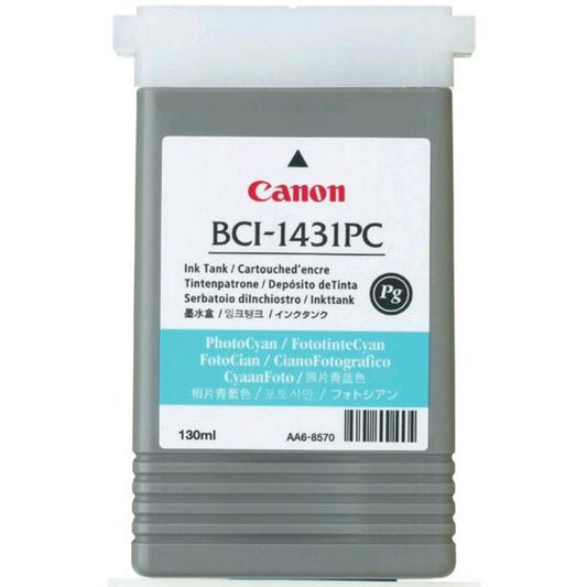 Cartouche Jet d'encre de Marque Canon BCI-1431PC (8973A001) Photo Cyan (130ml)