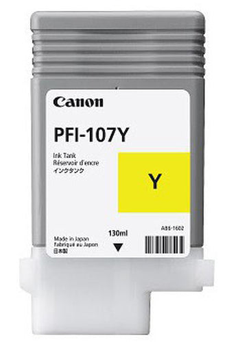 Cartouche Jet d'encre de Marque Canon PFI-107Y (6708B001) Jaune (130ml)