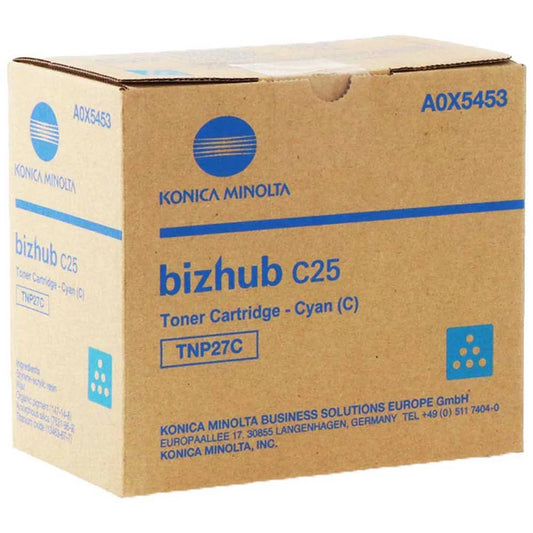 Cartouche laser de Marque Konica Minolta (TNP-27C) Cyan (4 500 pages)