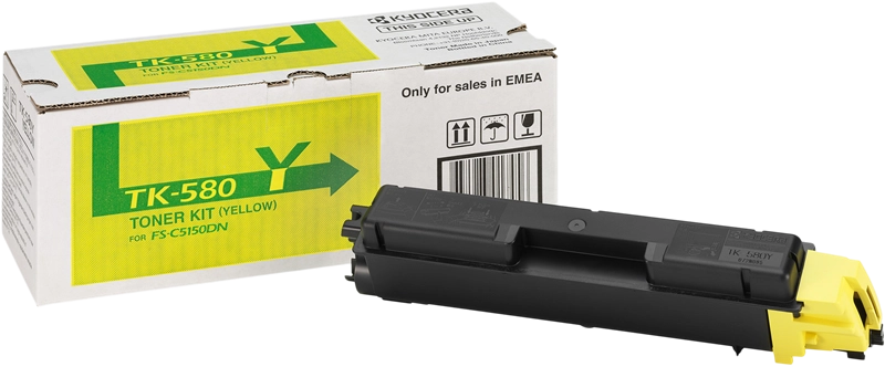 Cartouche Laser de Marque Kyocera TK-580Y Jaune (2800)