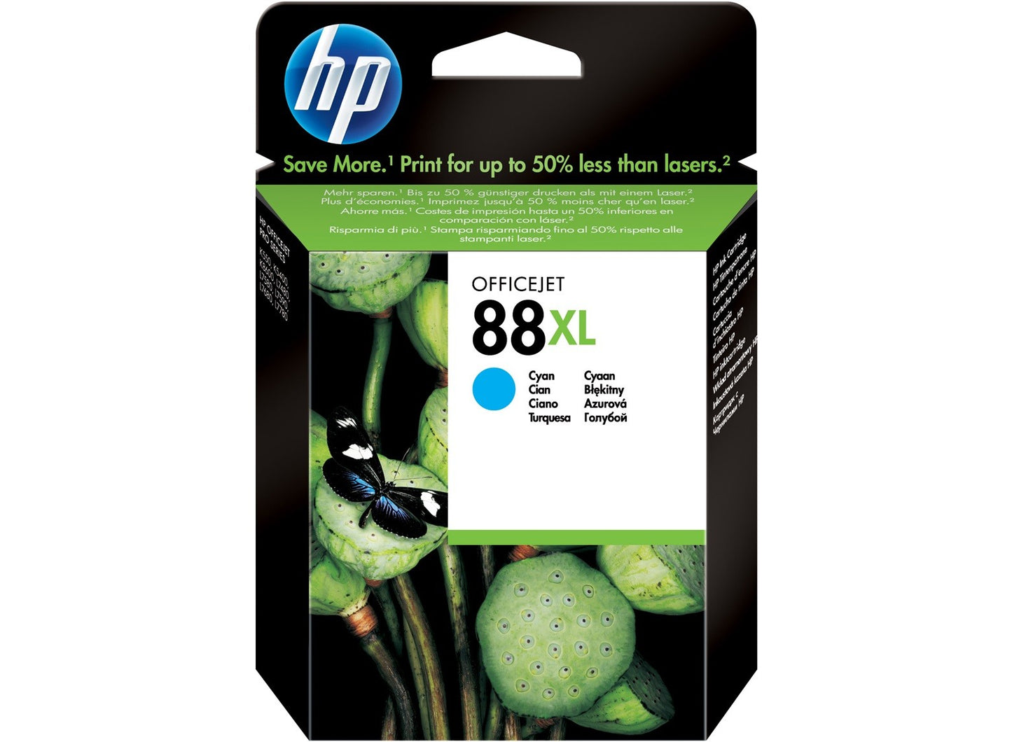 Cartouche Jet d'encre de Marque HP C9391AE N°88XL Cyan (1210 pages)