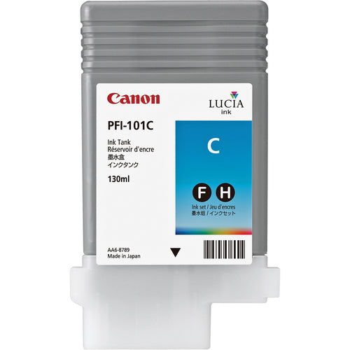 Cartouche Jet d'encre de Marque Canon PFI-101C Cyan 130ml