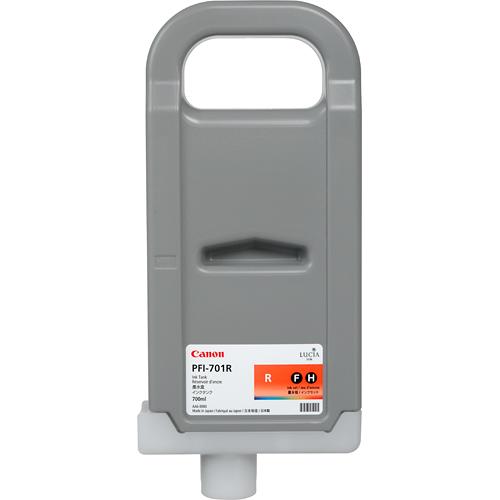 Cartouche Jet d'encre de Marque Canon PFI-701R (0906B001) Rouge (700 ml)