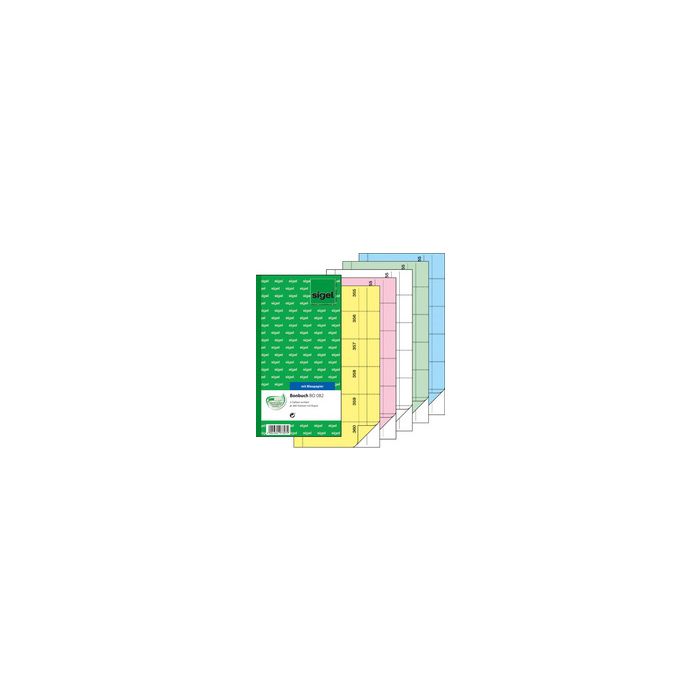 sigel Bloc de bons "Carnet de bons", 105 x 200 mm, assorti