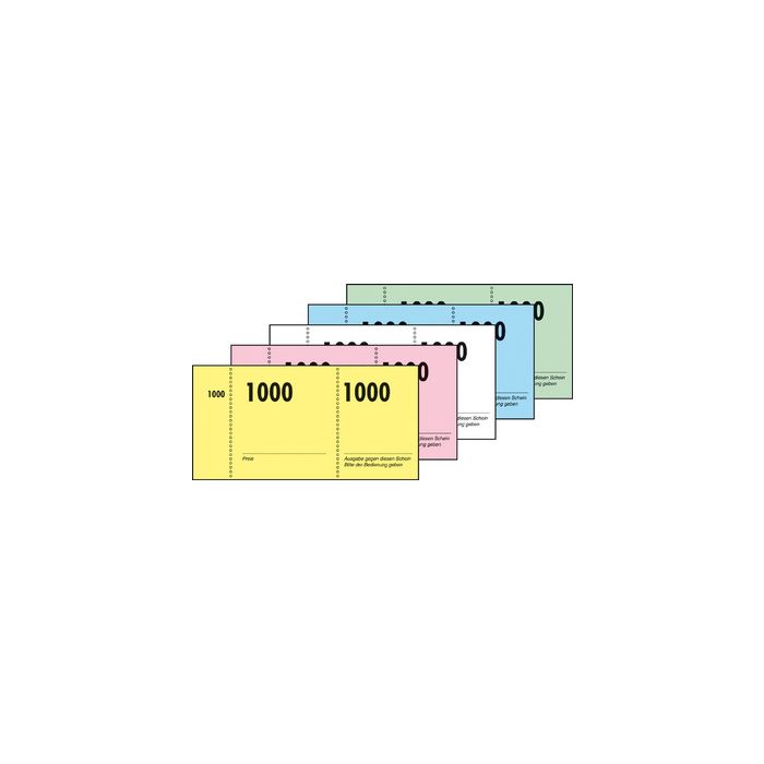 sigel Bloc de tickets numérotés 1-1000, 105 x 50 mm