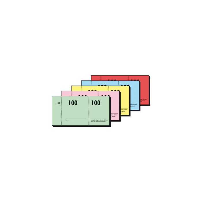 sigel Bloc de tickets numérotés 1-100, 105 x 50 mm,