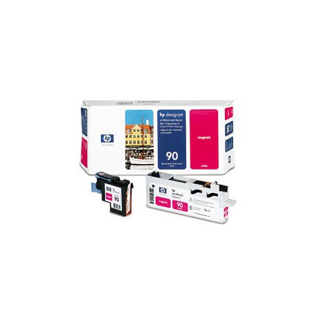 Tête d'impression Jet d'encre de Marque HP 90 (C5056AE) Magenta et dispositif de nettoyage