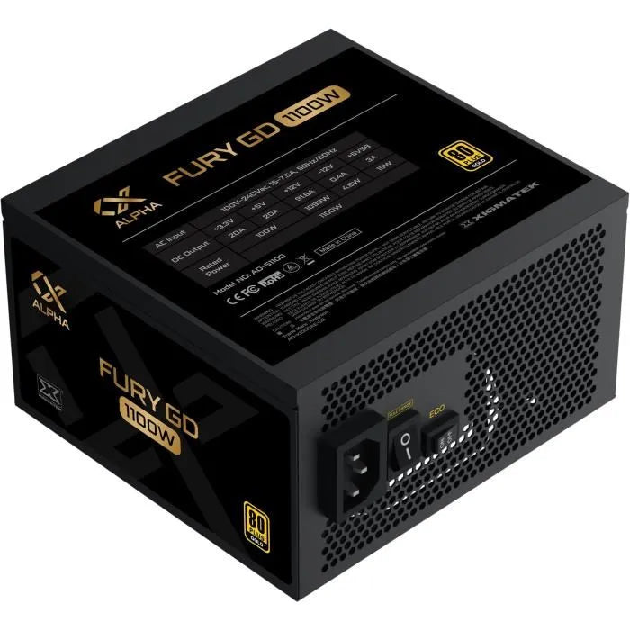 Alimentation ATX Xigmatek Fury GD - 1100W (Noir)
